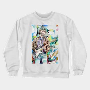 ERIC CLAPTON watercolor portrait .1 Crewneck Sweatshirt